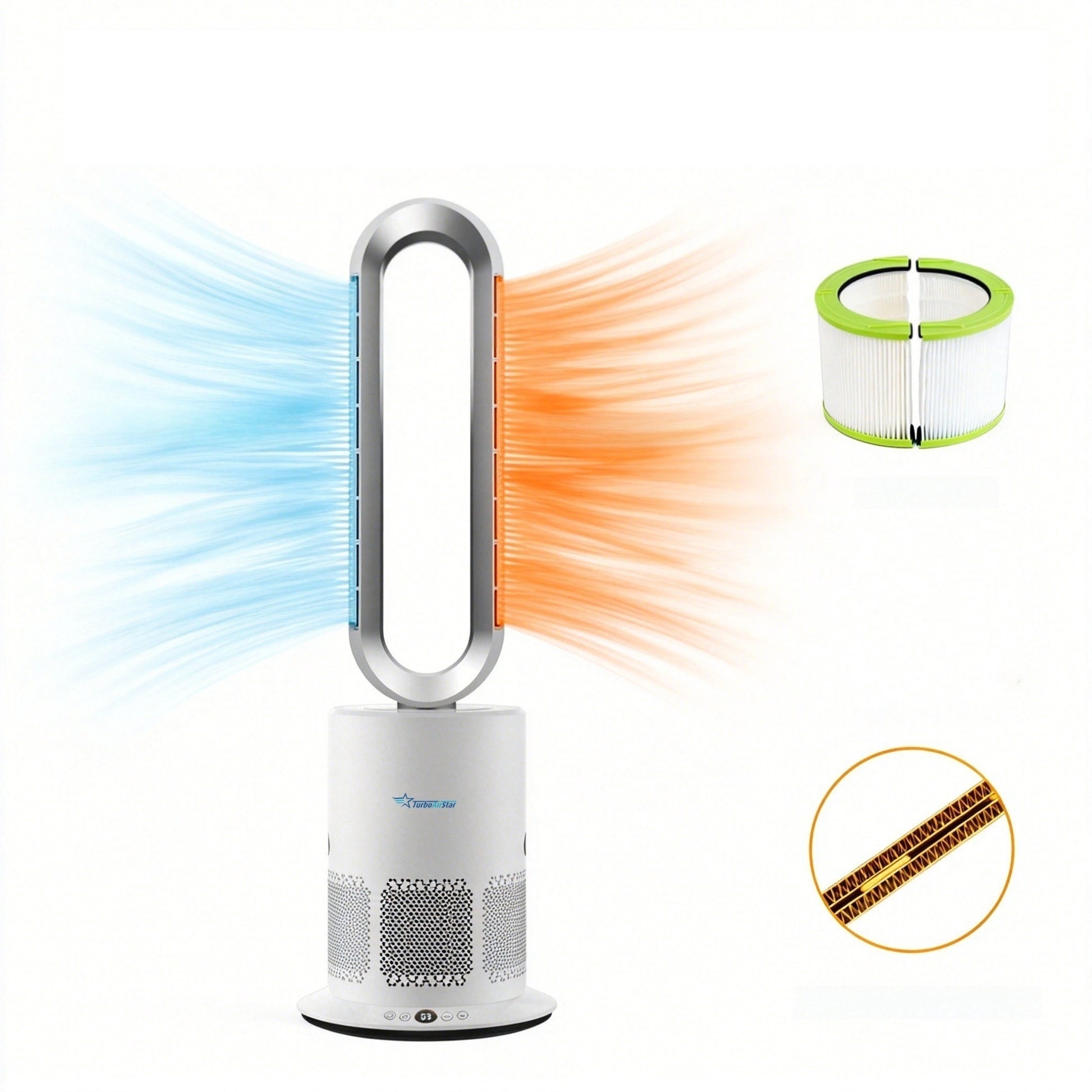 Purificador de aire Turbo Air Star con aire frío o caliente 18 