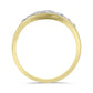 Anillo de Plata Bañada en Oro con Diamante blanco