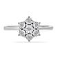 Anillo de Plata con Diamante blanco