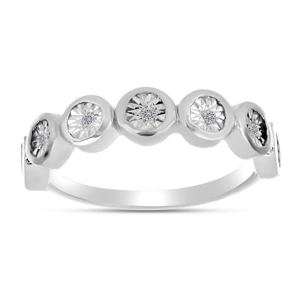Anillo de Plata con Diamante blanco