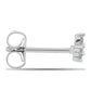 Pendientes de Plata con Diamante blanco