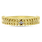 Anillo de Plata Bañada en Oro con Diamante blanco