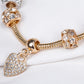 Pulsera de Aleación Bañado en Oro con Cristal Emporia® Blanco