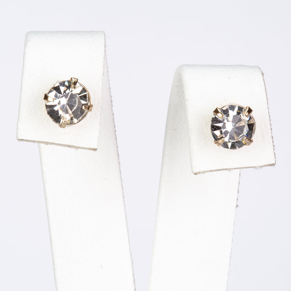 Conjunto de Aleación Bañado en Oro con Perla de cristal y Cristal Emporia® Blanco ( Pendientes ) 3 
