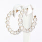 Conjunto de Aleación Bañado en Oro con Perla de cristal y Cristal Emporia® Blanco ( Pendientes )