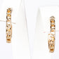 Conjunto de Aleación Bañado en Oro con Perla y Cristal Emporia® Blanco ( Pendientes )