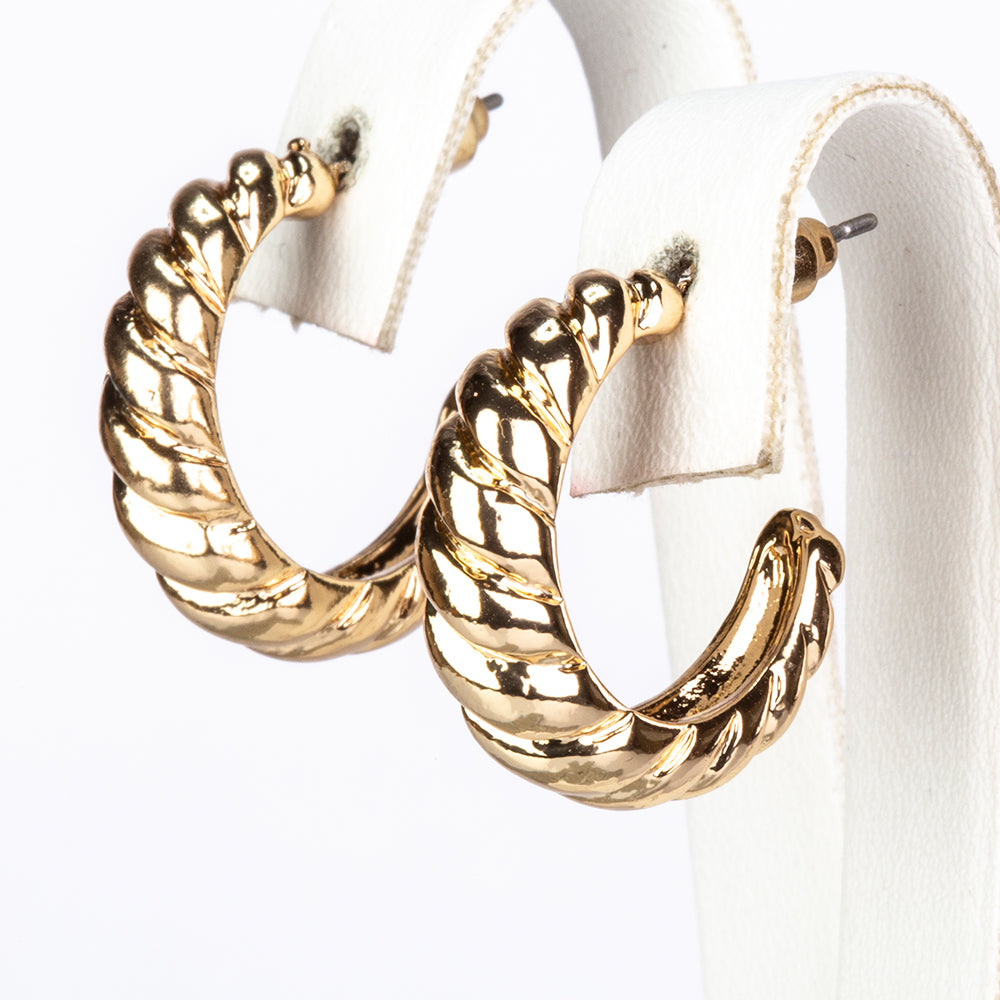 Conjunto de Aleación Bañado en Oro con Perla y Cristal Emporia® Blanco ( Pendientes ) 8 