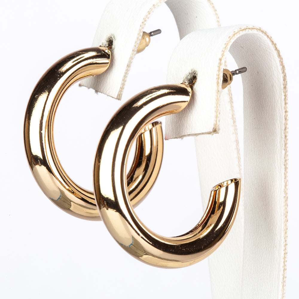 Conjunto de Aleación Bañado en Oro con Perla y Cristal Emporia® Blanco ( Pendientes ) 10 