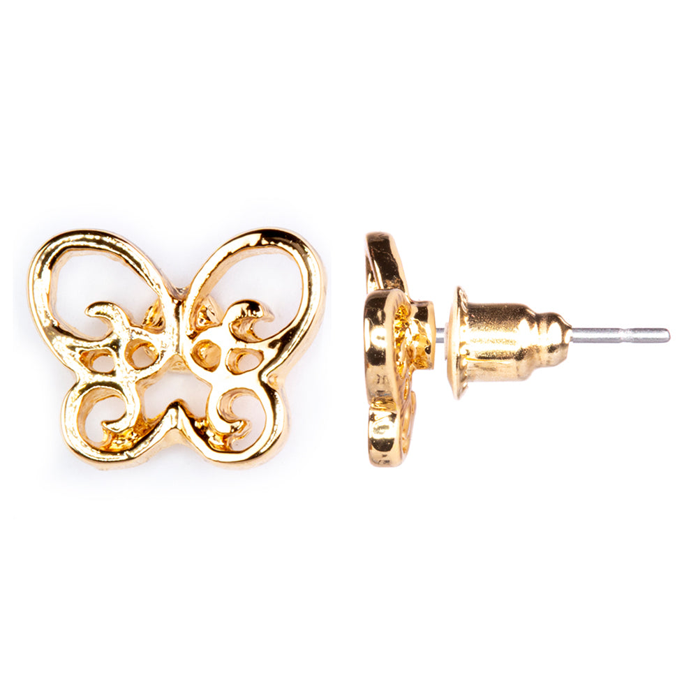 Conjunto de Aleación Bañado en Oro con Perla y Cristal Emporia® Blanco ( Pendientes ) 20 