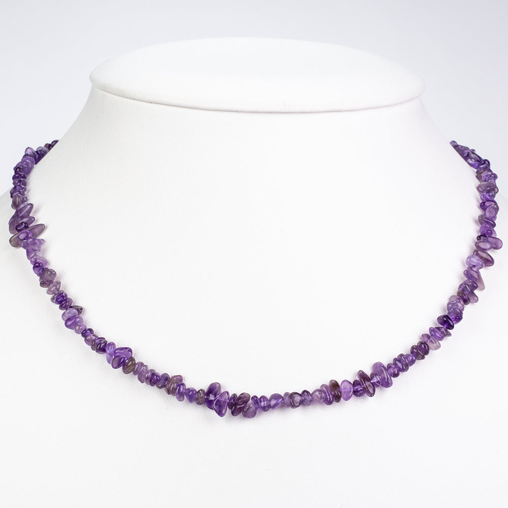 Conjunto de Aleación Bañado en Oro con Amatista ( Collar )
