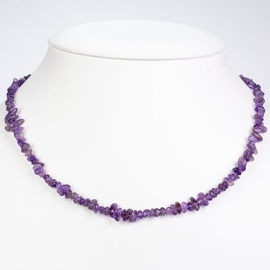 Conjunto de Aleación Bañado en Oro con Amatista ( Collar )