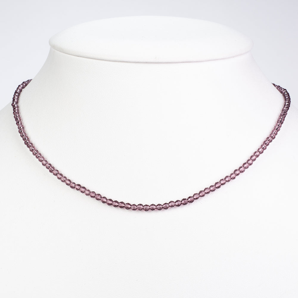 Conjunto de Aleación Bañado en Oro con Amatista ( Collar )