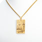Collar de Aleación Bañado en Oro ( Collar +Colgante )