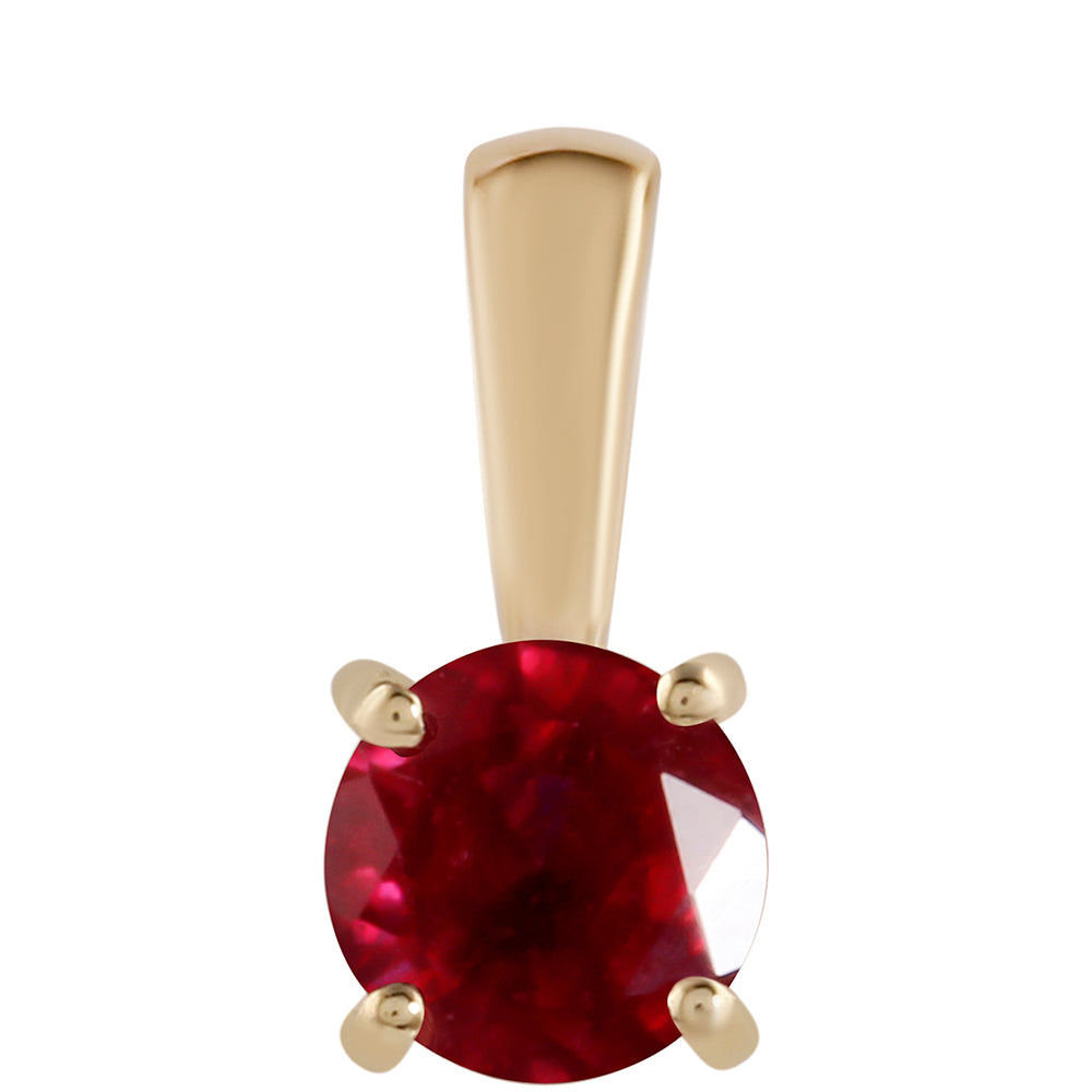 Colgante de Oro 9K con Rubí de Madagascar 1 