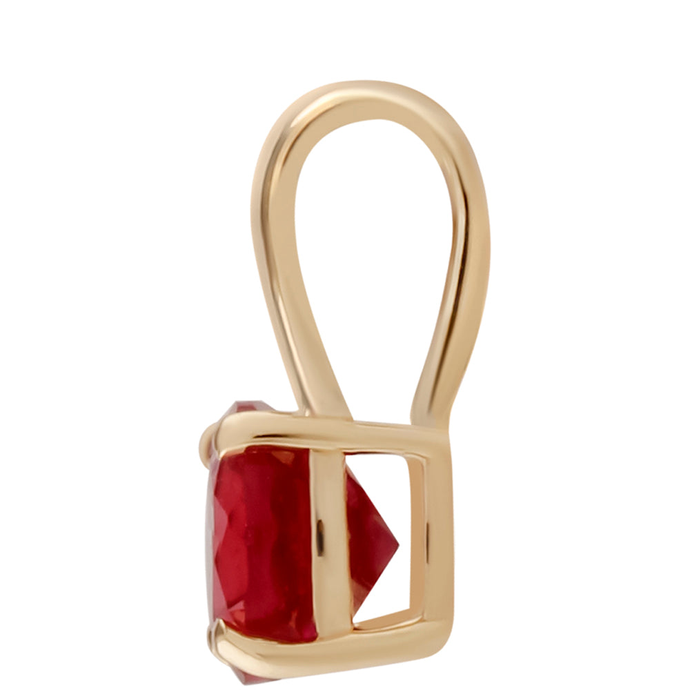 Colgante de Oro 9K con Rubí de Madagascar 2 