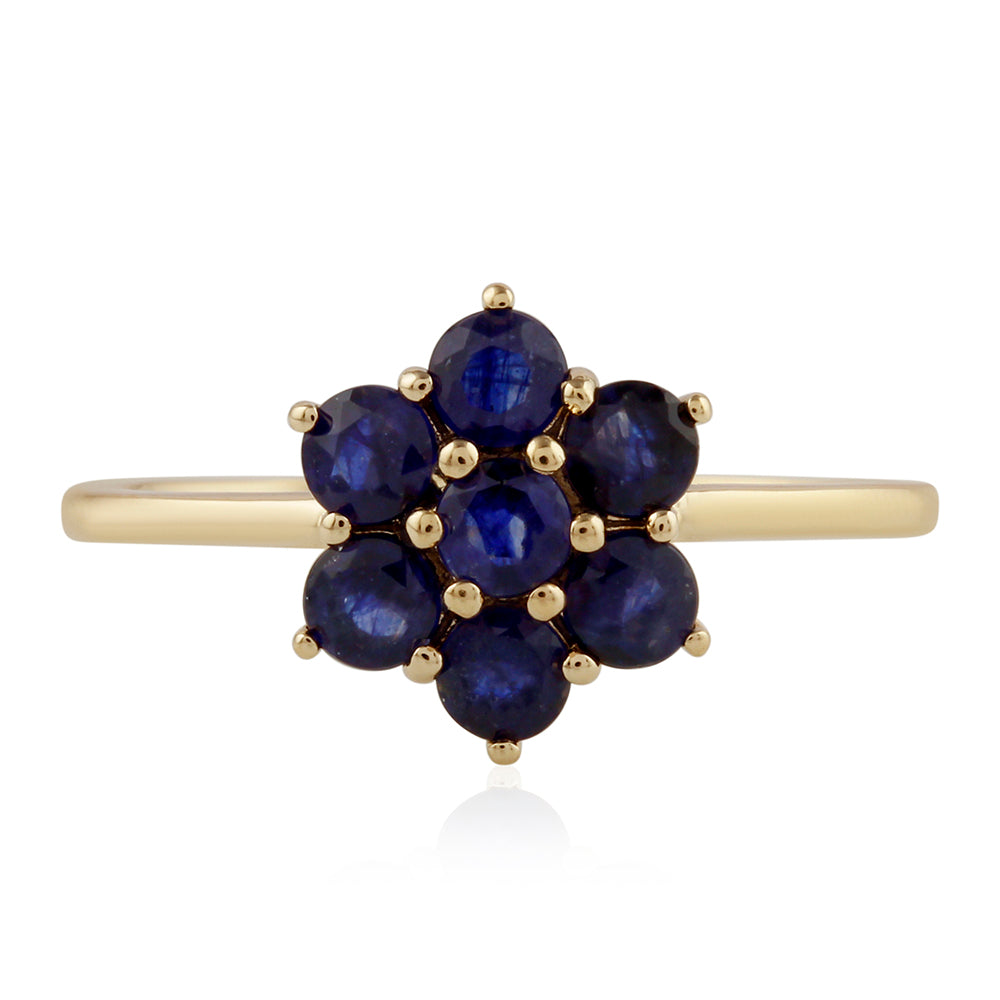 Anillo de Oro 9K con Zafiro de Tailandia