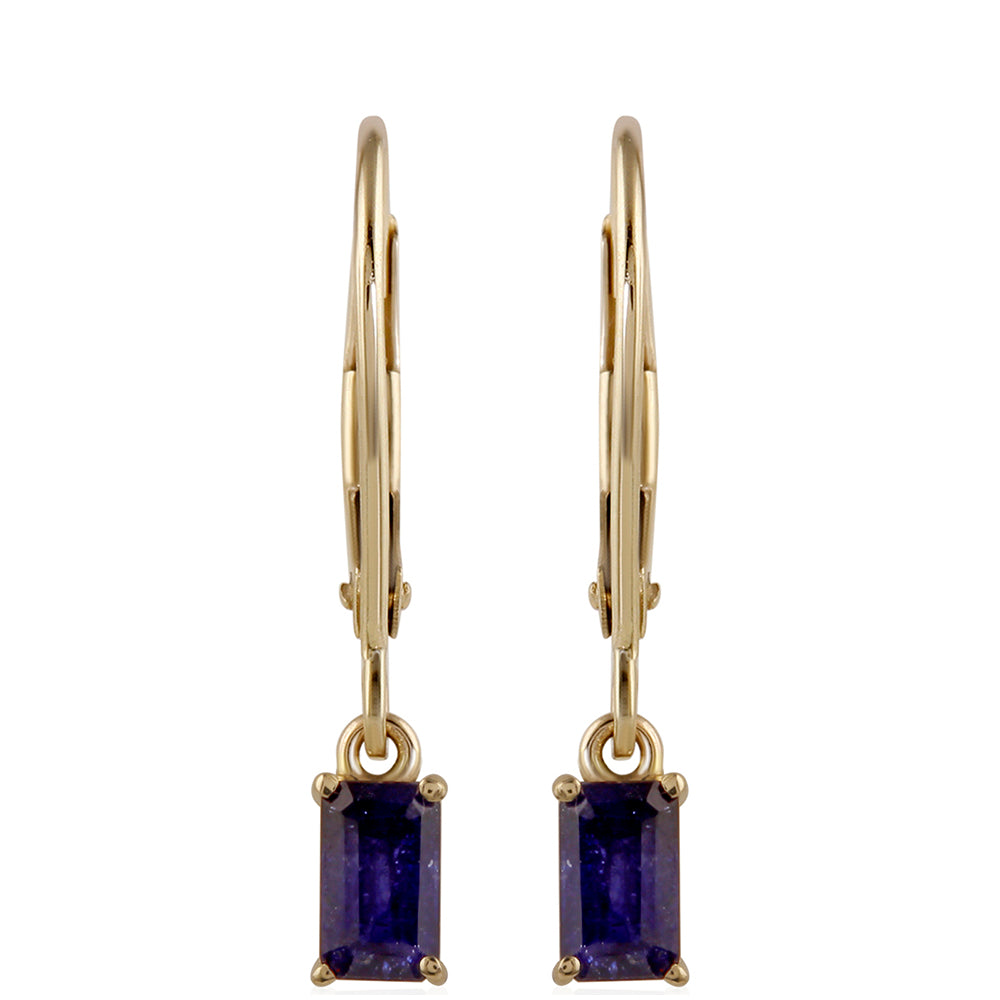 Pendientes de Oro 9K con Zafiro de Tailandia