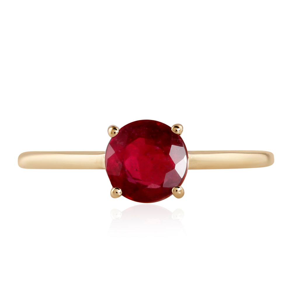 Anillo de Oro 9K con Rubí de Madagascar 1 