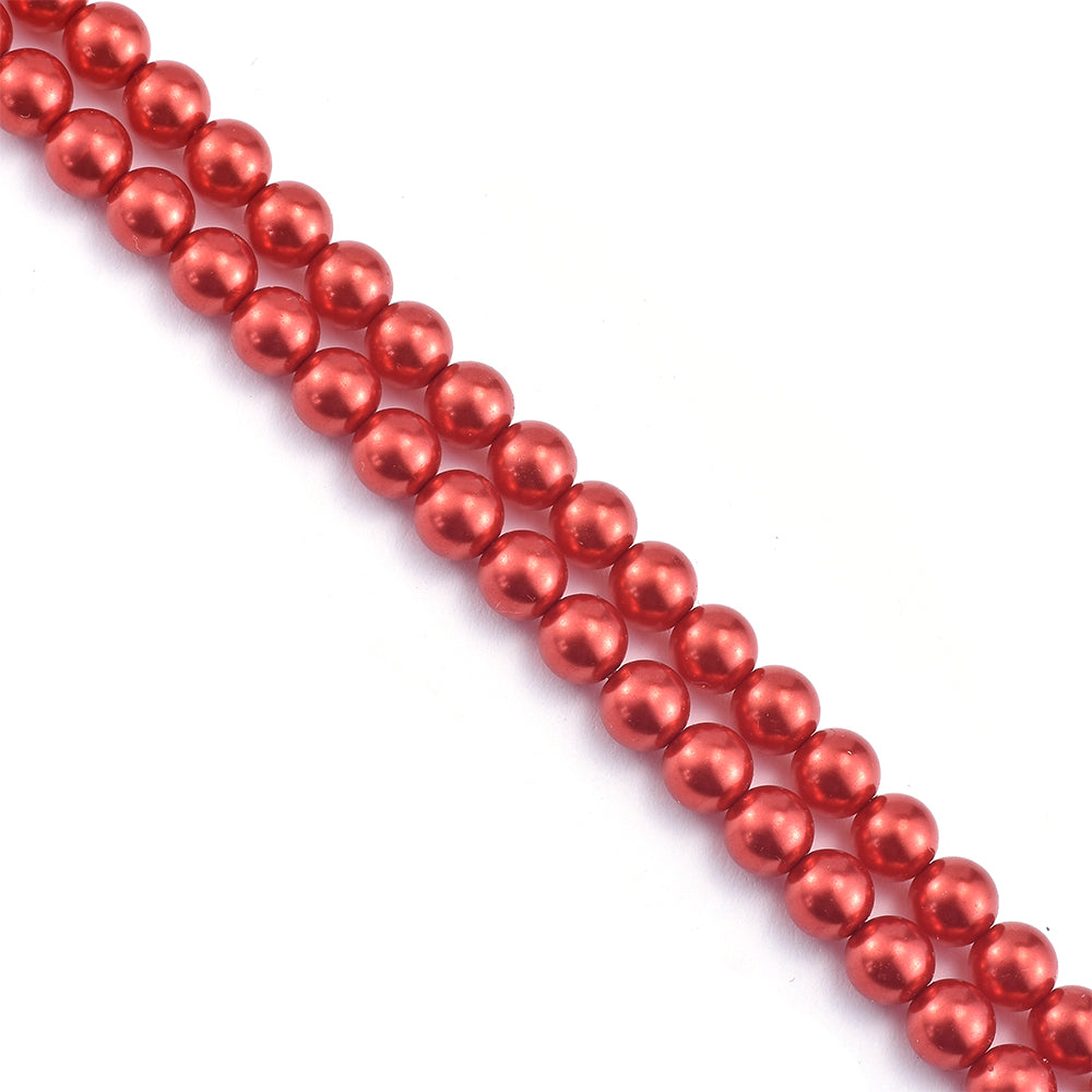 Pulsera de Plata Bañada en Oro con Perla roja de río 3 