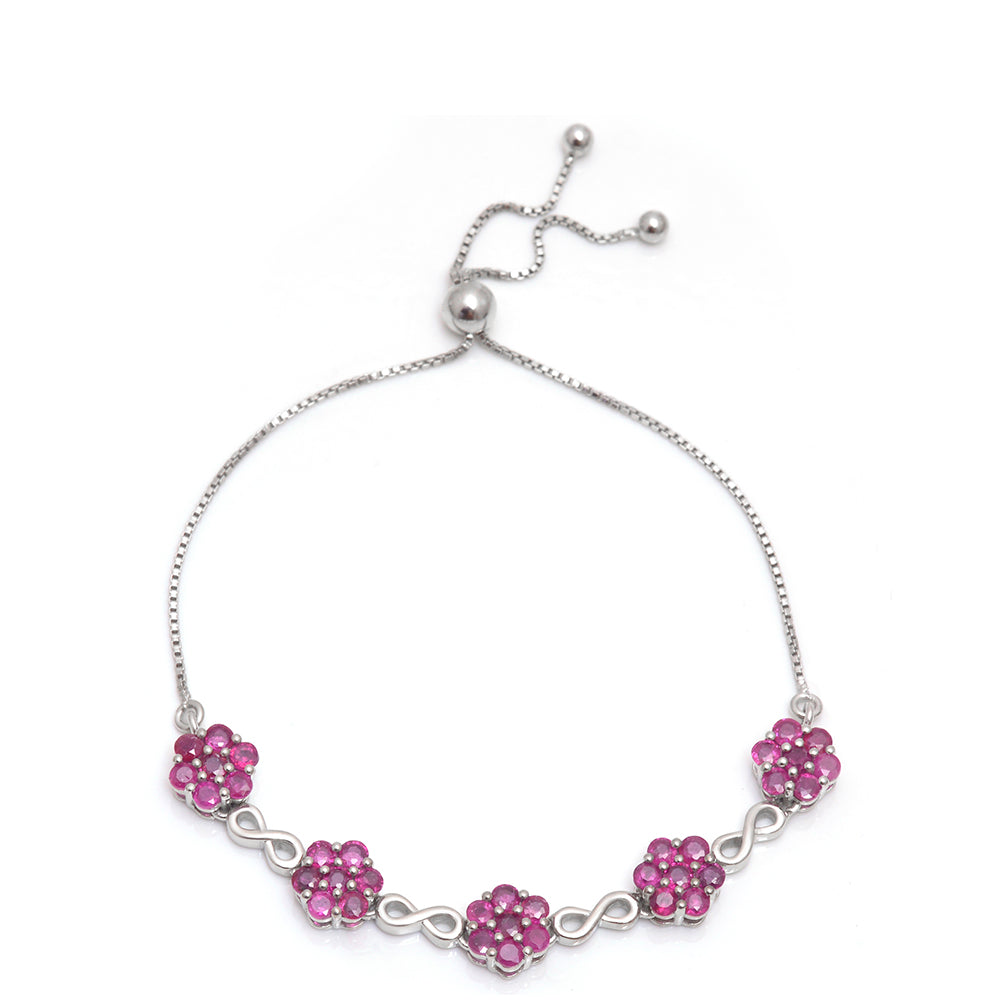 Pulsera de Plata con Rubí de Madagascar