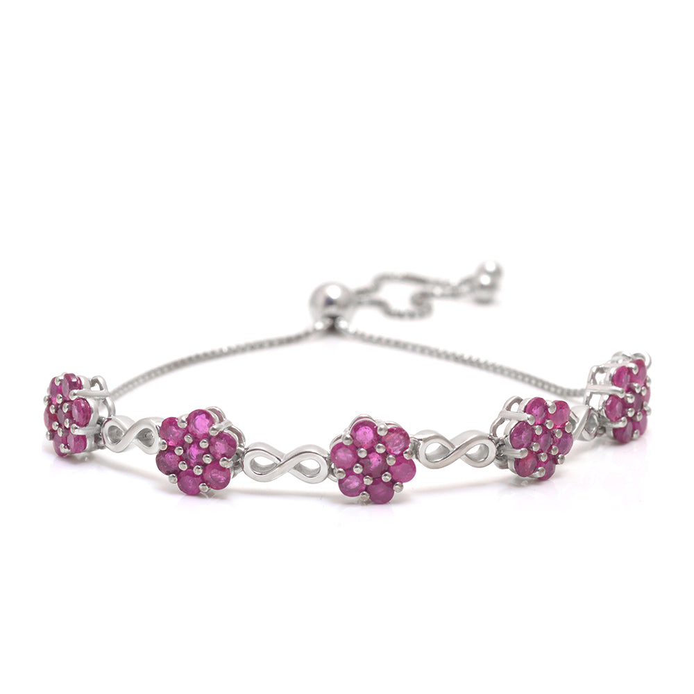 Pulsera de Plata con Rubí de Madagascar