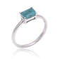 Anillo de Plata con Esmeralda de Brasil
