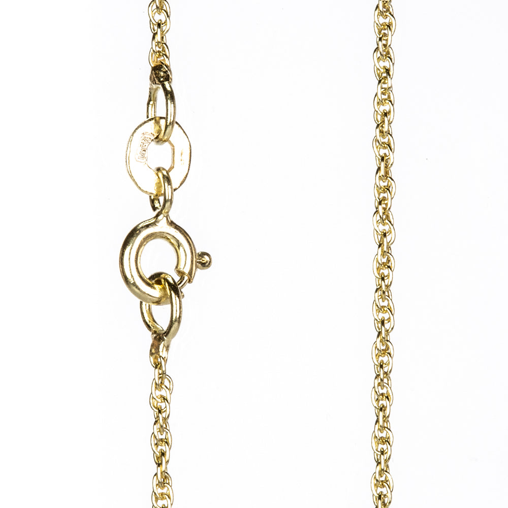 Collar de Plata Bañada en Oro 1 