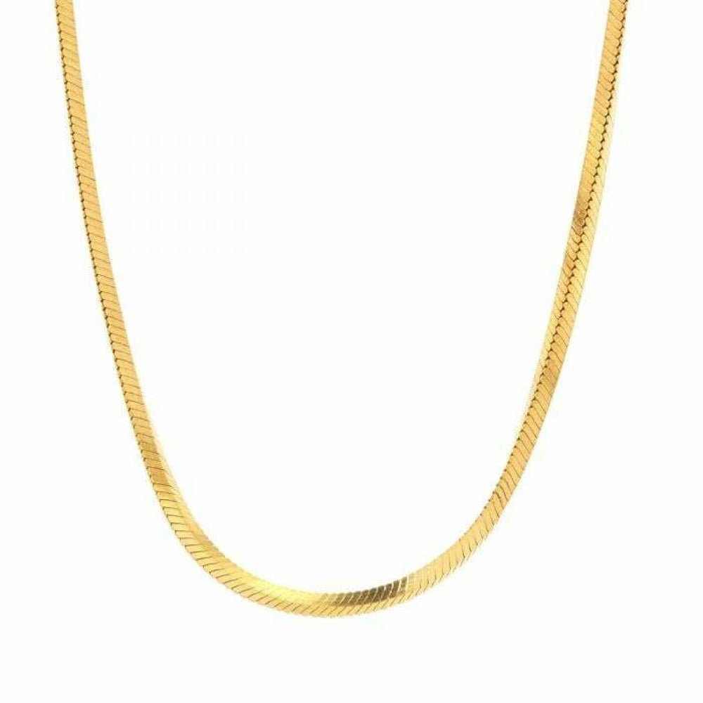 Cadena de Plata Bañada en Oro