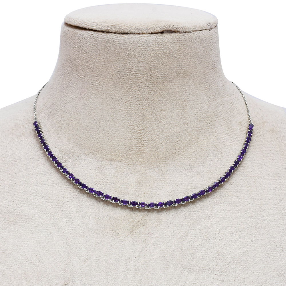 Collar de Plata con Amatista de Marruecos 2 