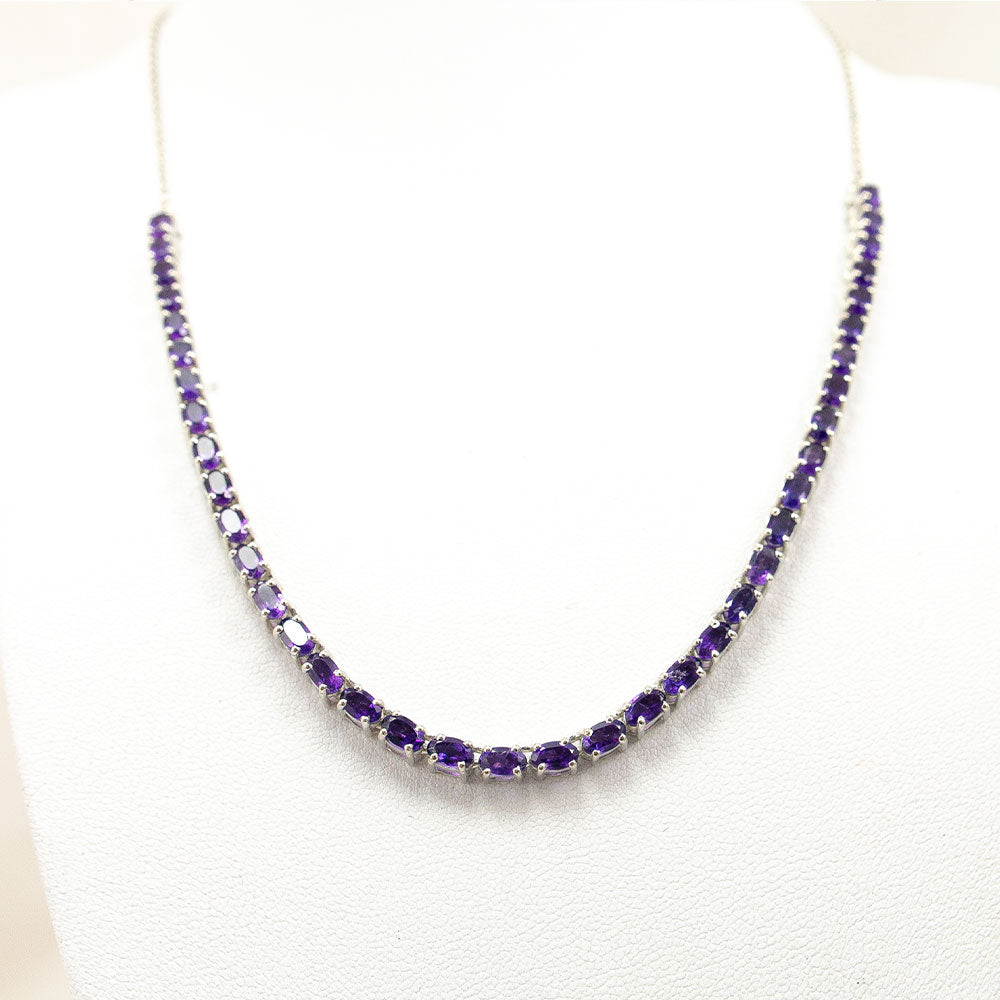 Collar de Plata con Amatista de Marruecos 1 