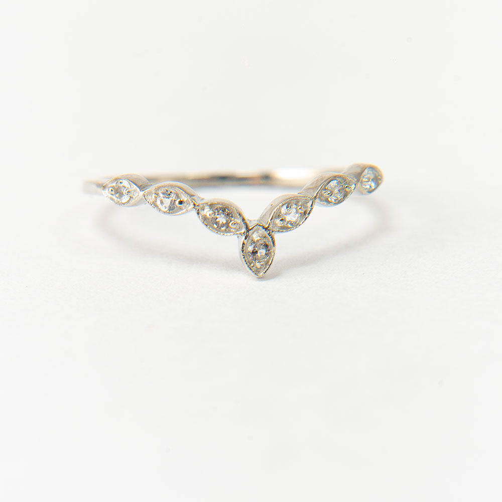 Conjunto de Plata con Amatista de Marruecos y Topacio Blanco ( Anillo )