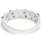 Anillo de Plata con Amatista de Marruecos y Topacio Blanco