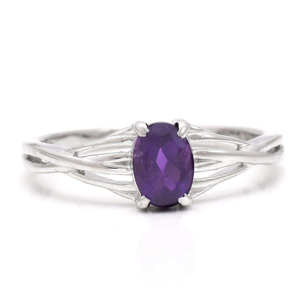 Anillo de Plata con Amatista de Marruecos 2 