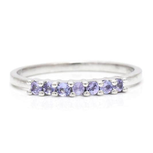 Anillo de Plata con Tanzanita AAA