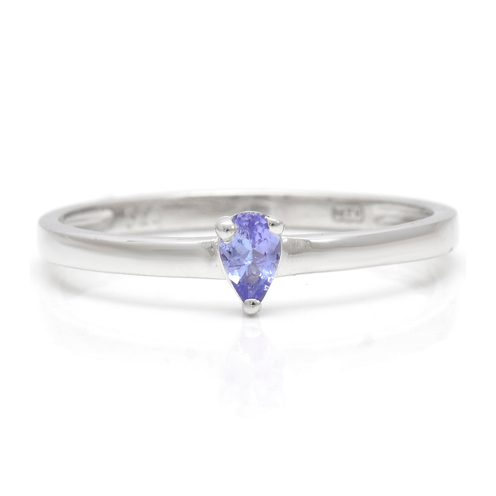 Anillo de Plata con Tanzanita AAA 1 
