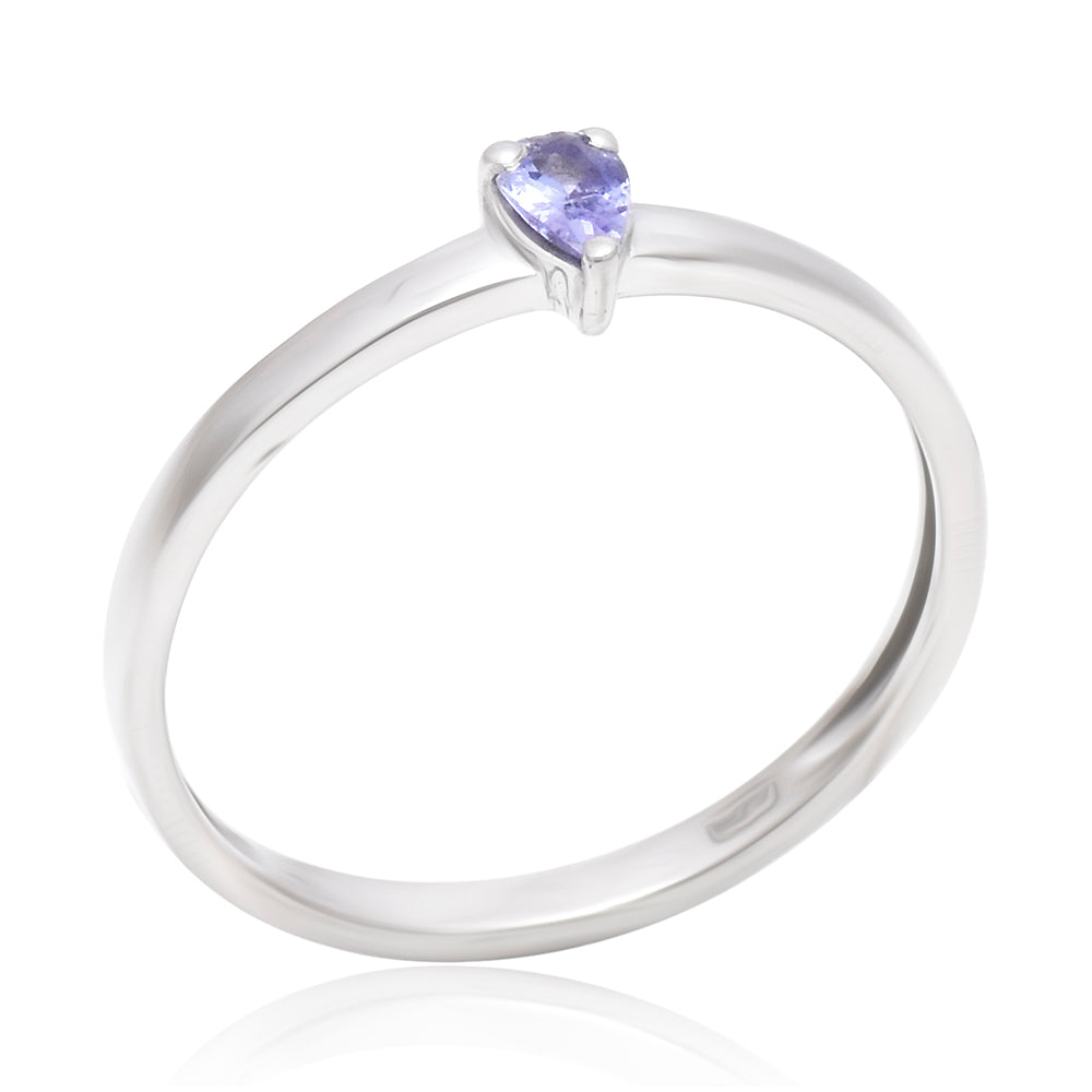 Anillo de Plata con Tanzanita AAA