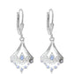 Pendientes de Plata con Tanzanita AAA y Topacio Blanco
