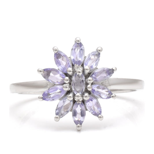 Anillo de Plata con Tanzanita AAA