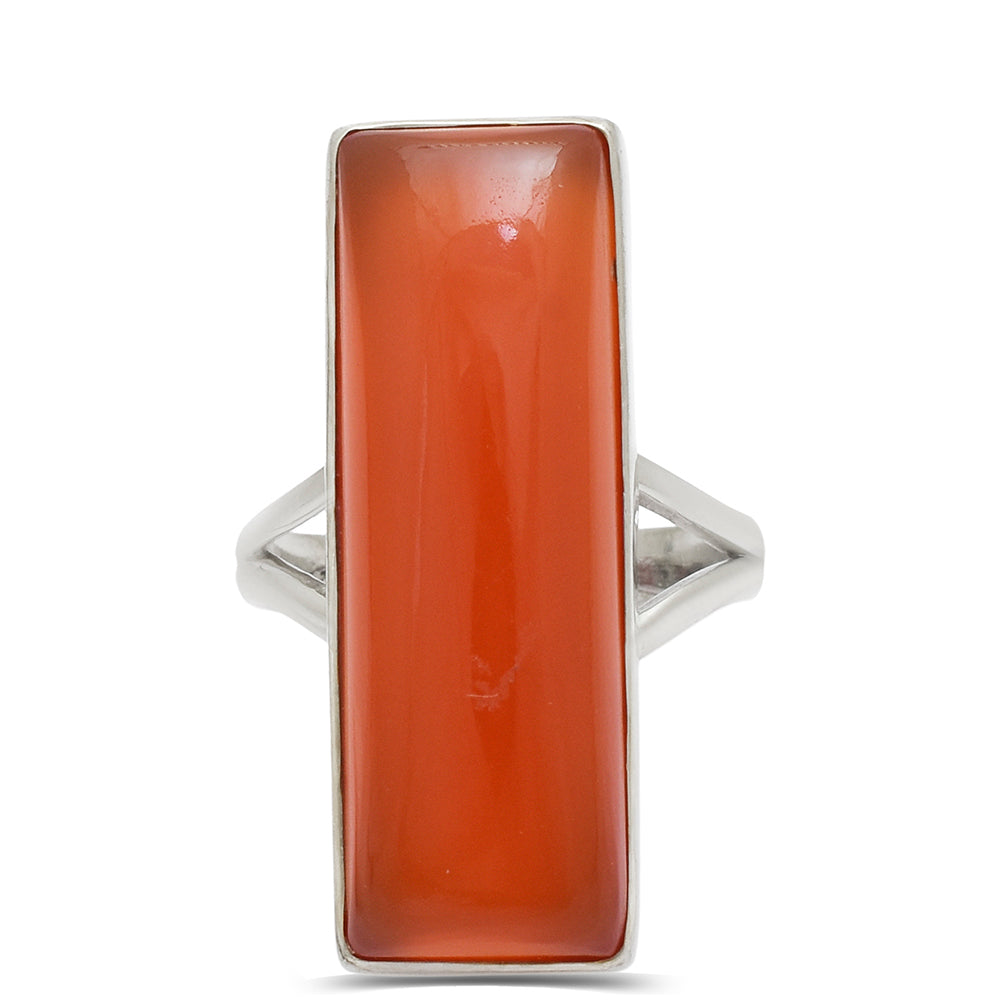 Anillo de Plata con Ágata Roja 1 