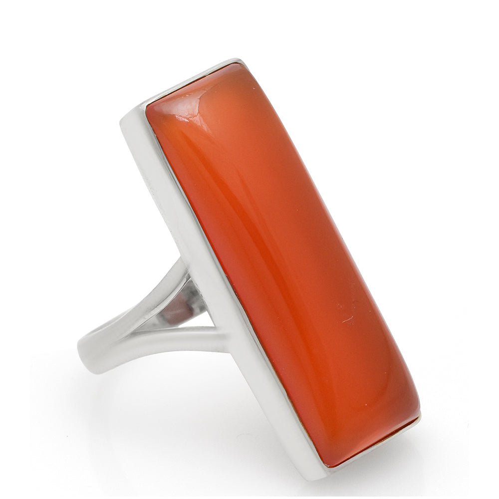 Anillo de Plata con Ágata Roja 3 