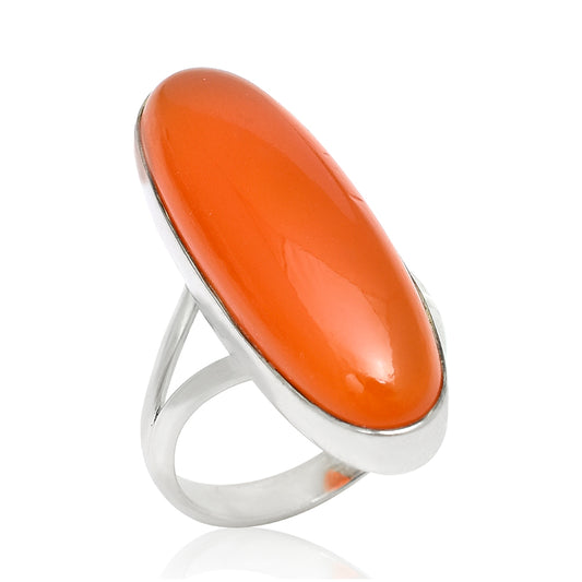 Anillo de Plata con Ágata Roja