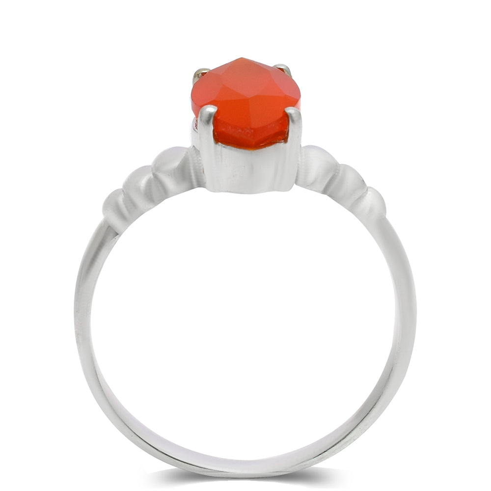 Anillo de Plata con Ágata Roja