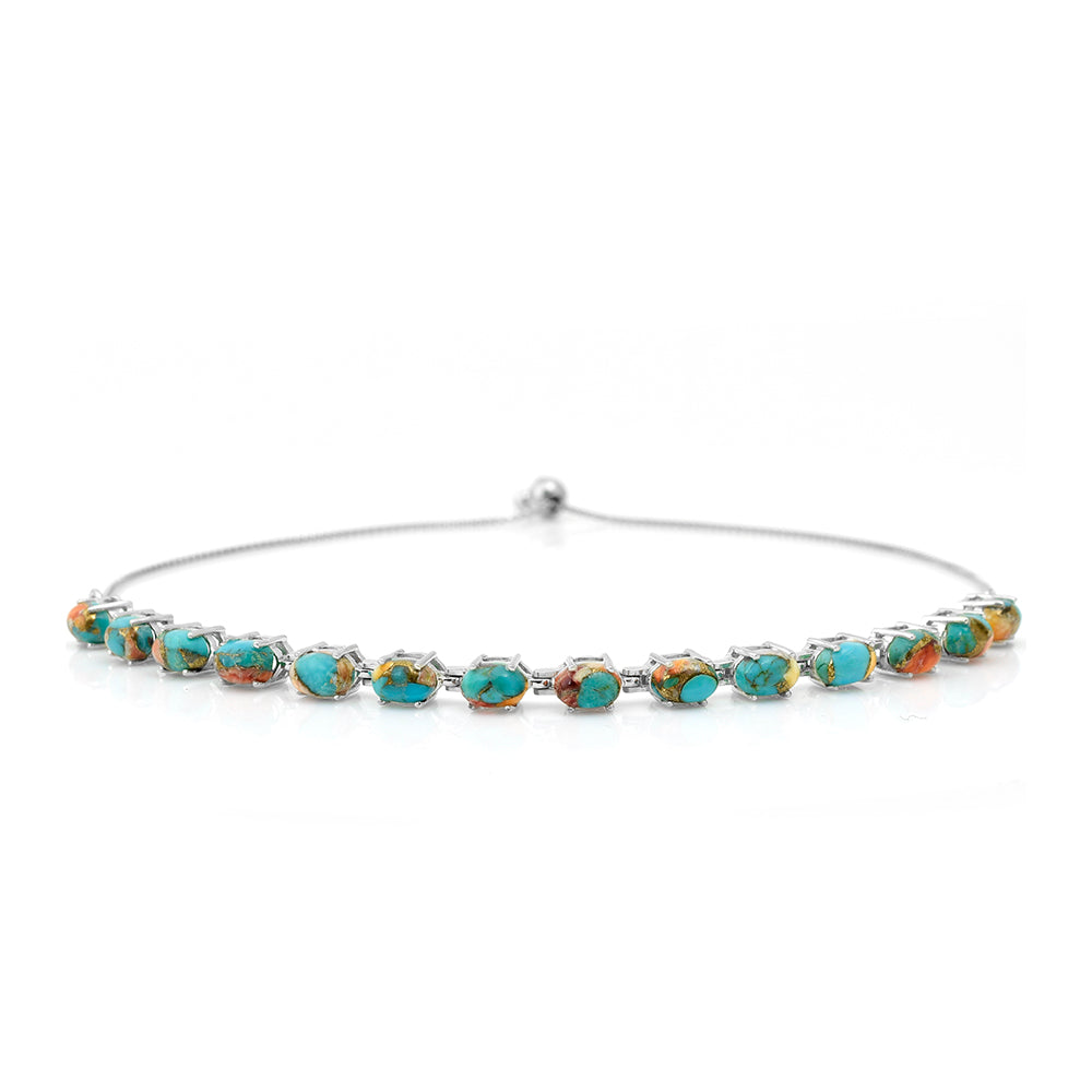 Pulsera de Plata con Turquesa Ostra