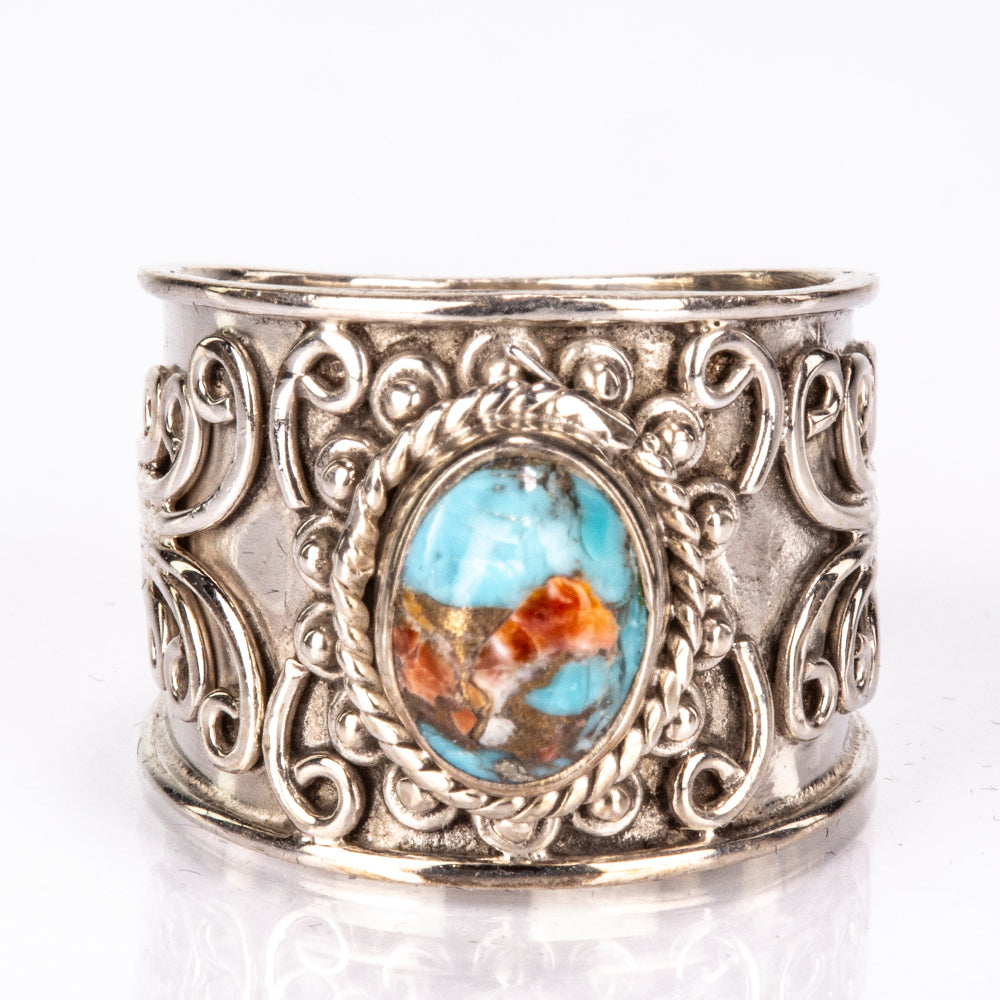 Anillo de Plata con Turquesa Ostra