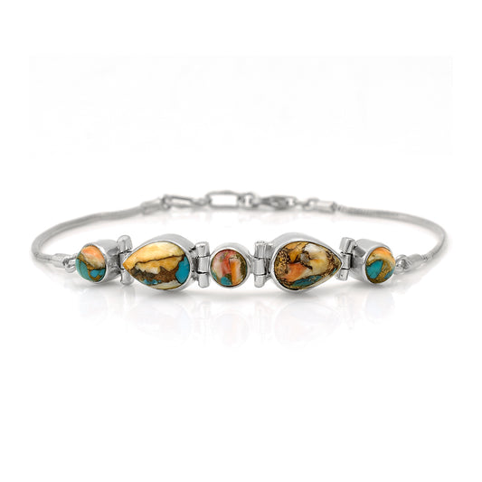 Pulsera de Plata con Turquesa Ostra