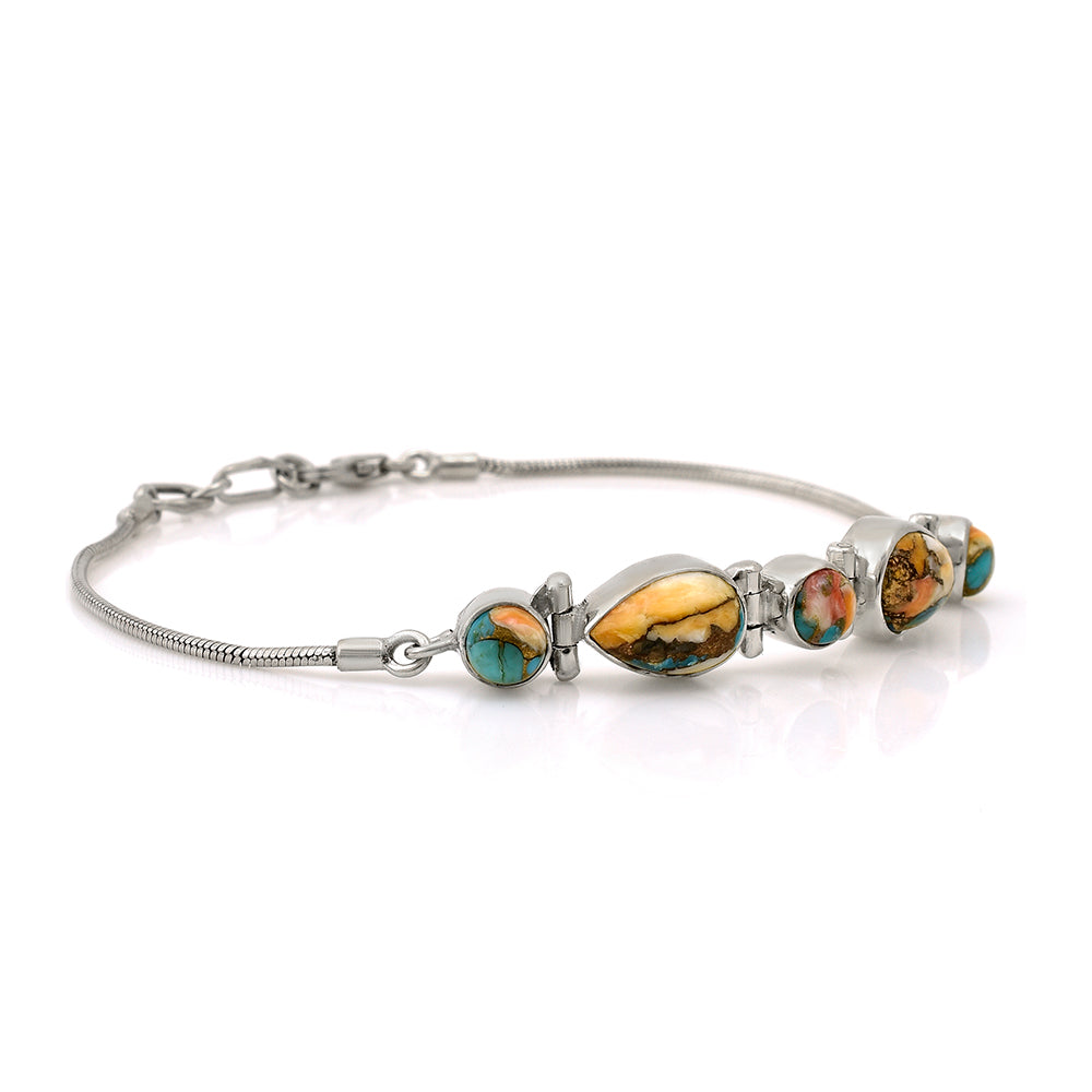 Pulsera de Plata con Turquesa Ostra 2 
