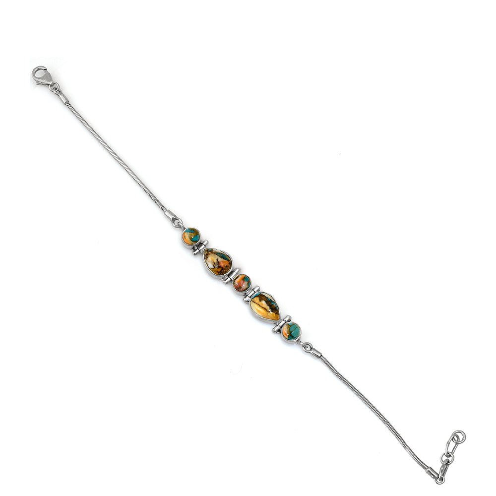 Pulsera de Plata con Turquesa Ostra 4 