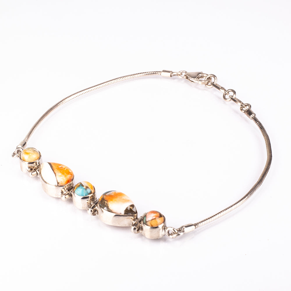 Pulsera de Plata con Turquesa Ostra
