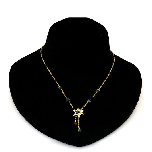 Collar de Plata Bañada en Oro con Ópalo Etíope de Lega Dembi