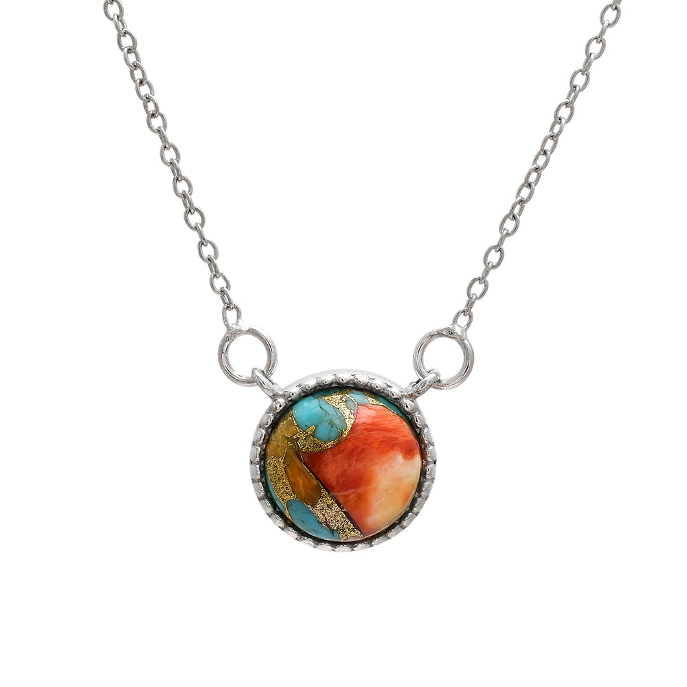 Collar de Plata con Turquesa Ostra